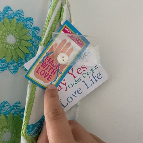 NWT Gretchen Scott Designs Dahlia Delight Embroidered Cotton Floral Shift Dress - Picture 4 of 8